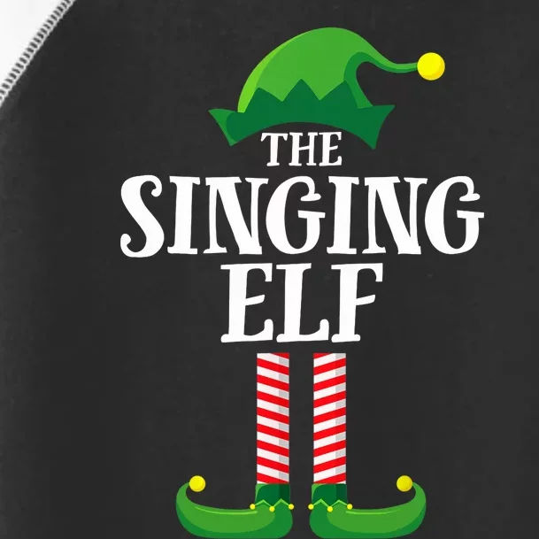 Singing Elf Matching Family Group Christmas Party Toddler Fine Jersey T-Shirt