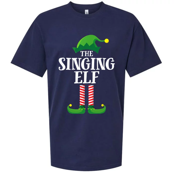 Singing Elf Matching Family Group Christmas Party Sueded Cloud Jersey T-Shirt