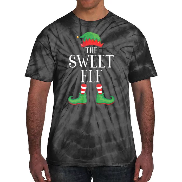 Sweet Elf Matching Group Xmas Funny Family Christmas Tie-Dye T-Shirt