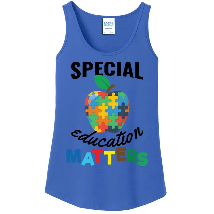 Special Education Matters Autism Awareness Gift Cute Gift Ladies Essential Tank