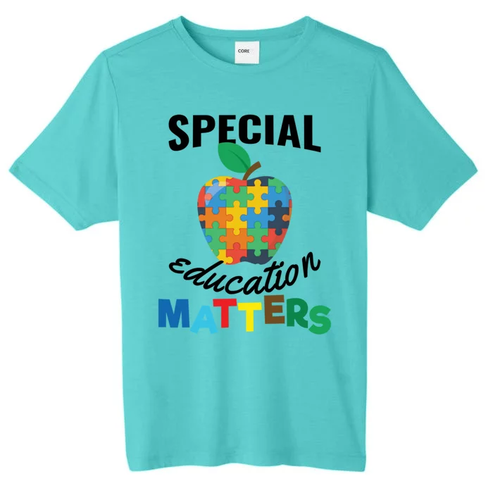 Special Education Matters Autism Awareness Gift Cute Gift ChromaSoft Performance T-Shirt