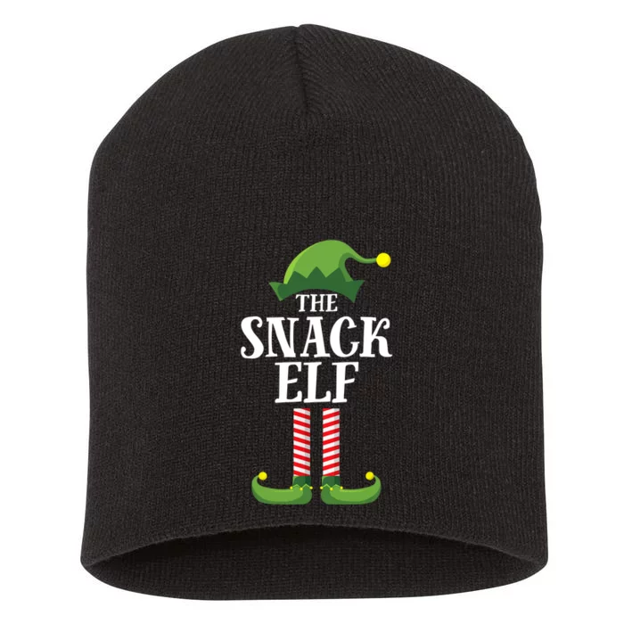 Snack Elf Matching Family Group Christmas Party Short Acrylic Beanie