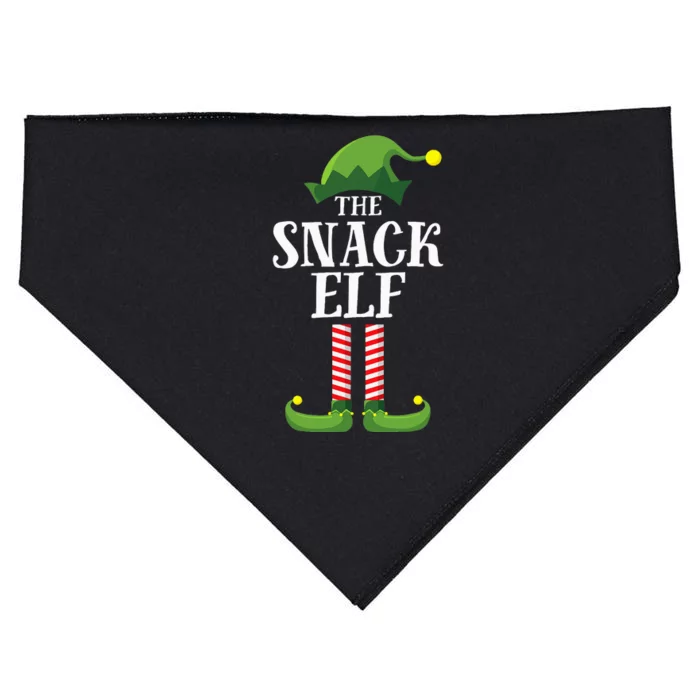 Snack Elf Matching Family Group Christmas Party USA-Made Doggie Bandana