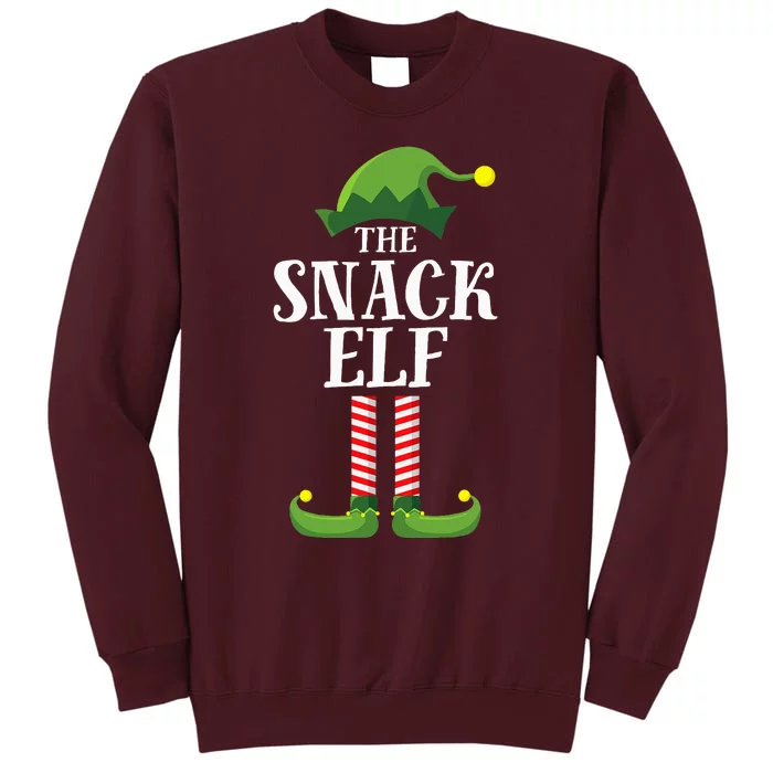 Snack Elf Matching Family Group Christmas Party Tall Sweatshirt