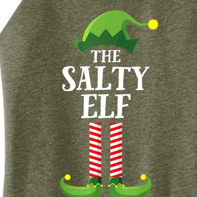 Salty Elf Matching Family Group Christmas Party Funny Elf Women’s Perfect Tri Rocker Tank