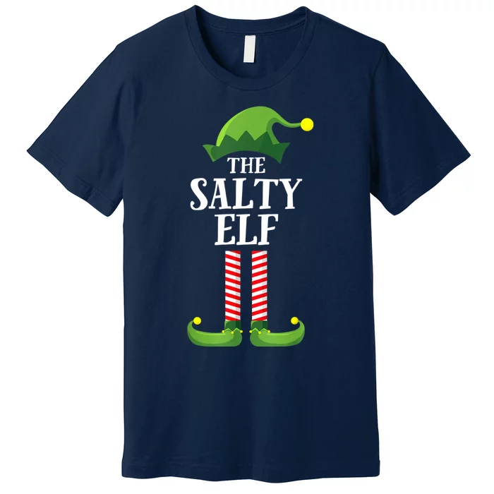 Salty Elf Matching Family Group Christmas Party Funny Elf Premium T-Shirt