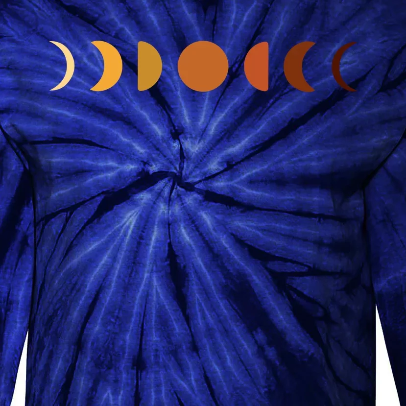 Solar Eclipse Moon Tie-Dye Long Sleeve Shirt