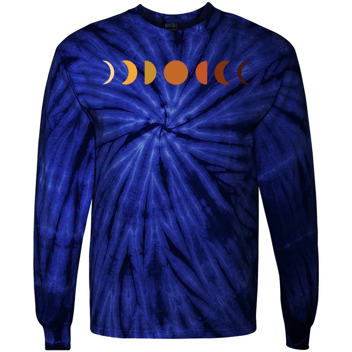 Solar Eclipse Moon Tie-Dye Long Sleeve Shirt