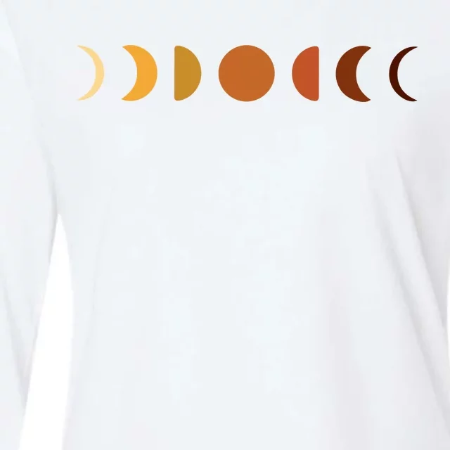 Solar Eclipse Moon Womens Cotton Relaxed Long Sleeve T-Shirt