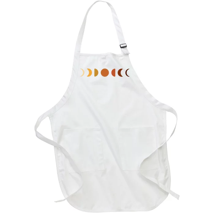 Solar Eclipse Moon Full-Length Apron With Pocket