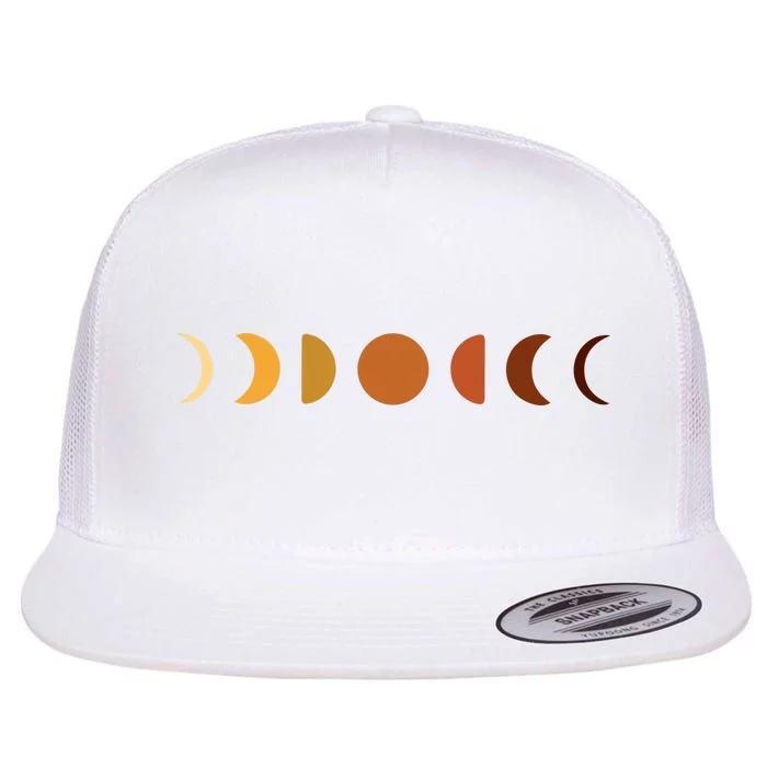 Solar Eclipse Moon Flat Bill Trucker Hat