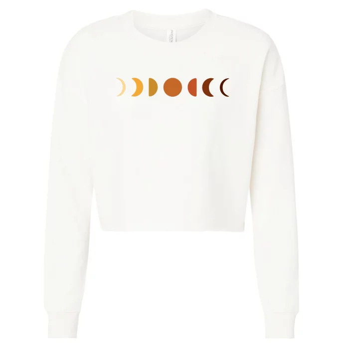 Solar Eclipse Moon Cropped Pullover Crew