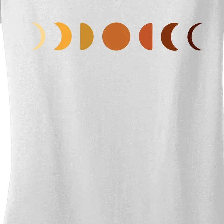 Solar Eclipse Moon Women's V-Neck T-Shirt