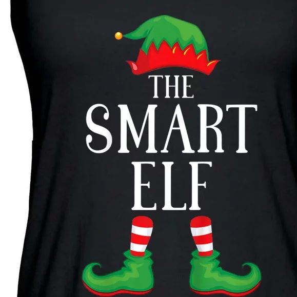 Smart Elf Matching Group Xmas Funny Family Christmas Ladies Essential Flowy Tank