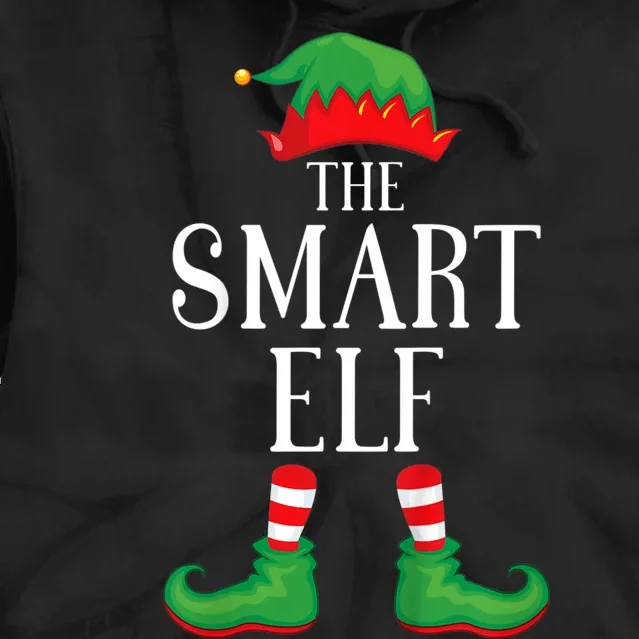 Smart Elf Matching Group Xmas Funny Family Christmas Tie Dye Hoodie