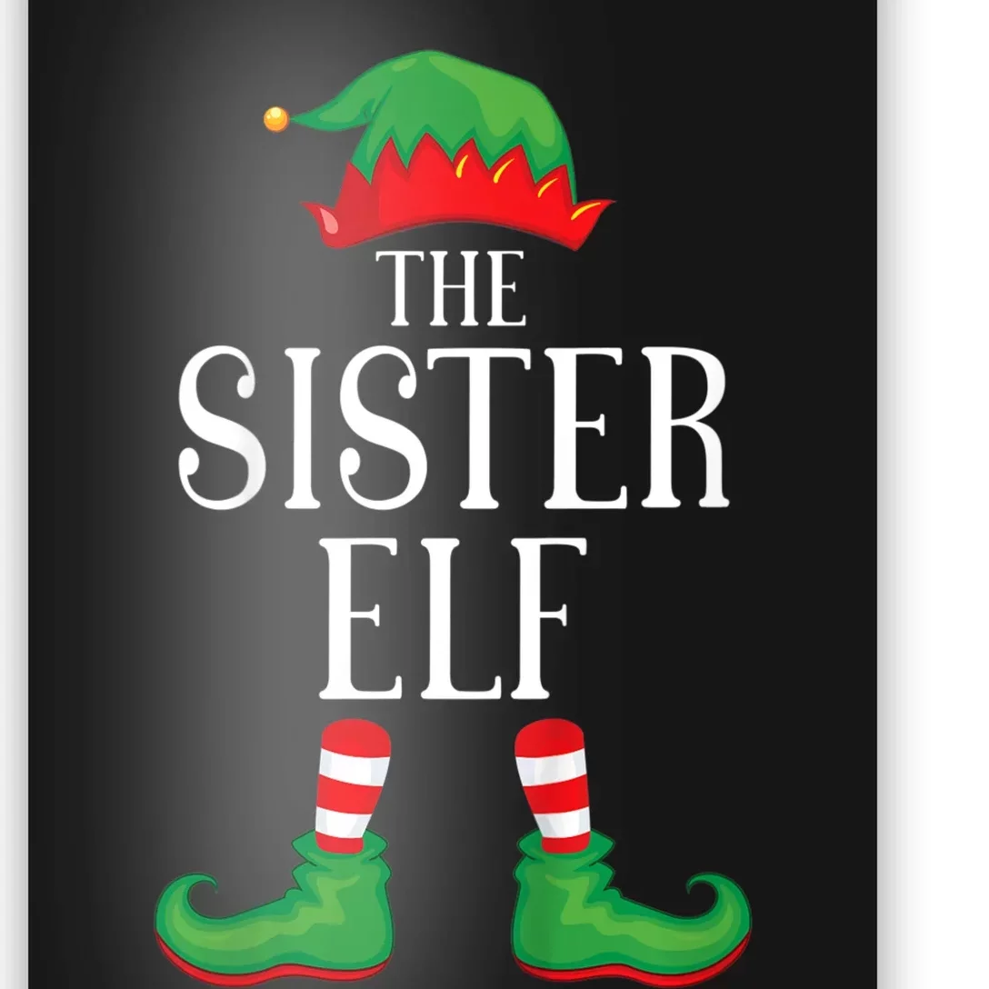 Sister Elf Matching Group Xmas Funny Family Christmas Poster