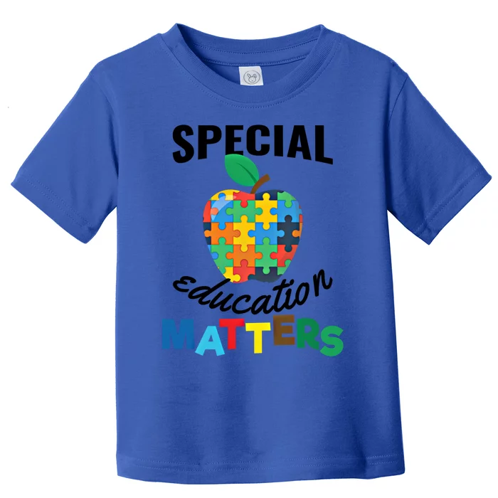 Special Education Matters Autism Awareness Gift Cool Gift Toddler T-Shirt