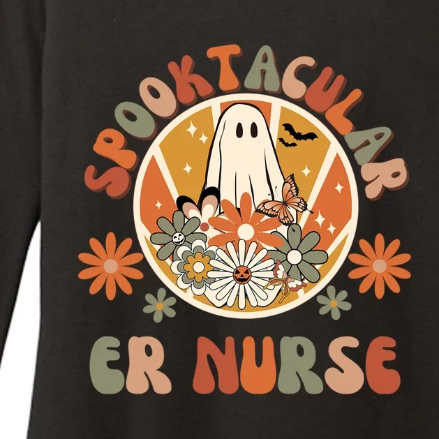 Spooktacular Er Nurse Emergency Room Nurse Halloween Er Rn Gift Womens CVC Long Sleeve Shirt