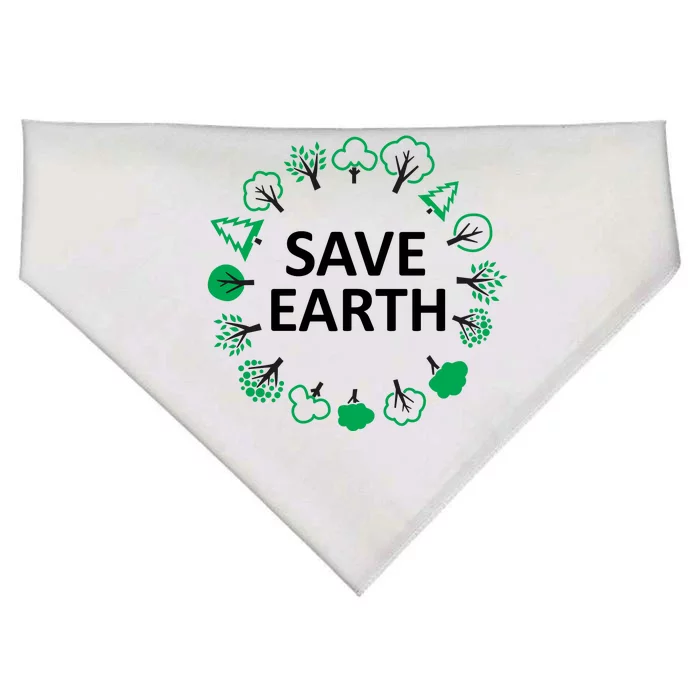 Save Earth Nature Trees USA-Made Doggie Bandana