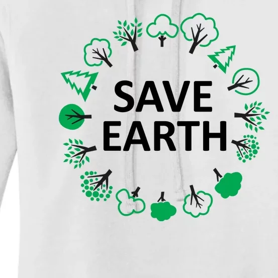 Save Earth Nature Trees Women's Pullover Hoodie