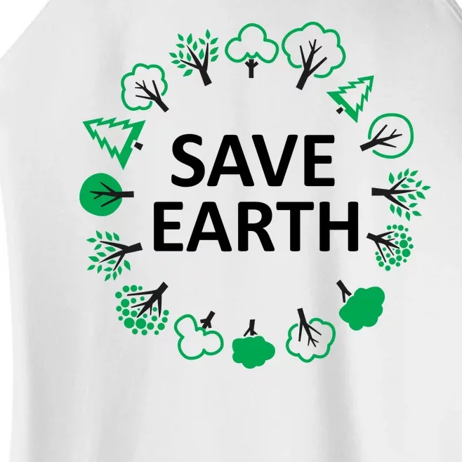 Save Earth Nature Trees Women’s Perfect Tri Rocker Tank