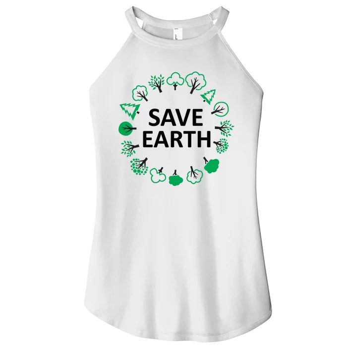 Save Earth Nature Trees Women’s Perfect Tri Rocker Tank