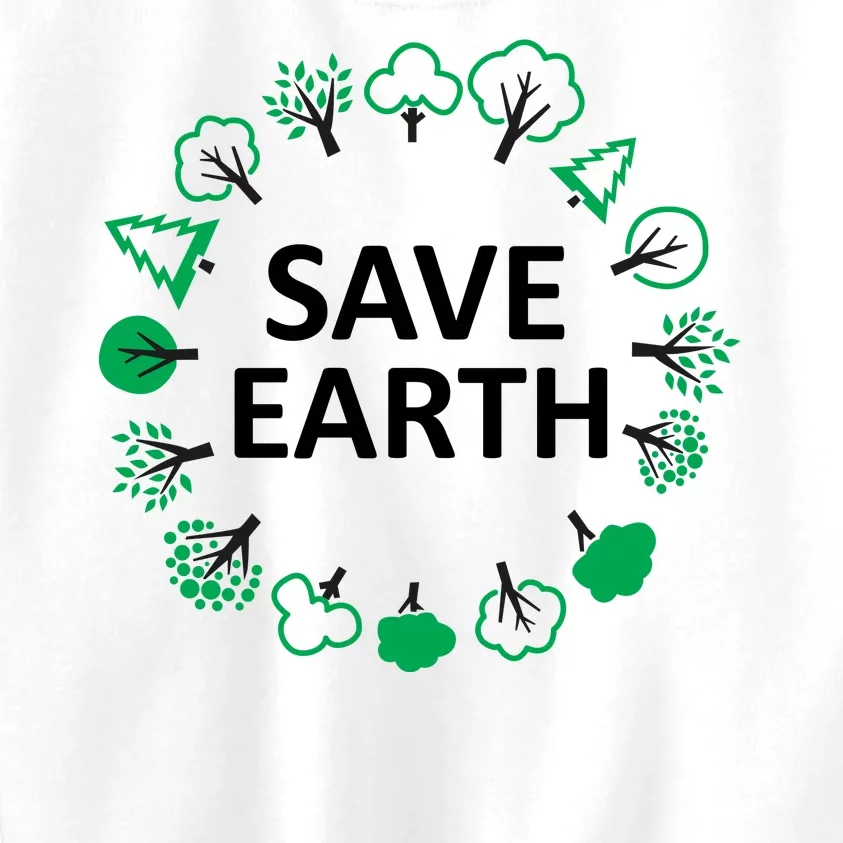 Save Earth Nature Trees Kids Sweatshirt