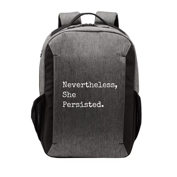 Senator Elizabeth Warren Nevertheless, She Persisted. Vector Backpack