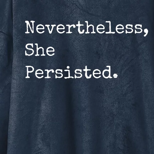 Senator Elizabeth Warren Nevertheless, She Persisted. Hooded Wearable Blanket