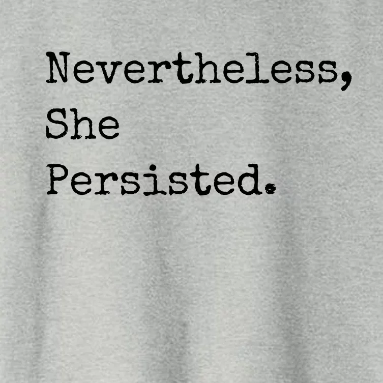 Senator Elizabeth Warren Nevertheless, She Persisted. Women's Crop Top Tee