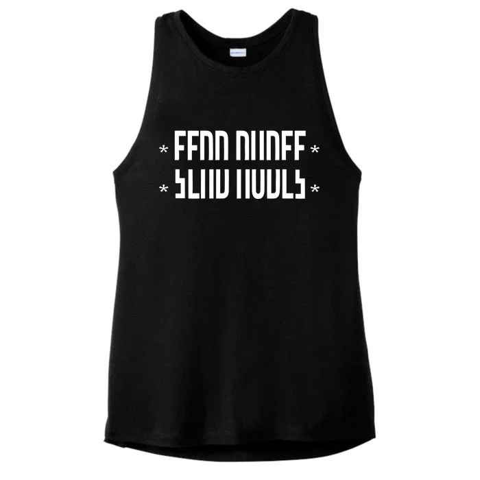 Send Nudes Hidden Message Ladies Tri-Blend Wicking Tank