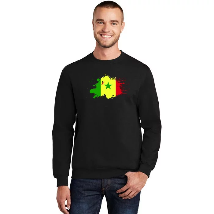 Senegal Flag Grunge Sweatshirt