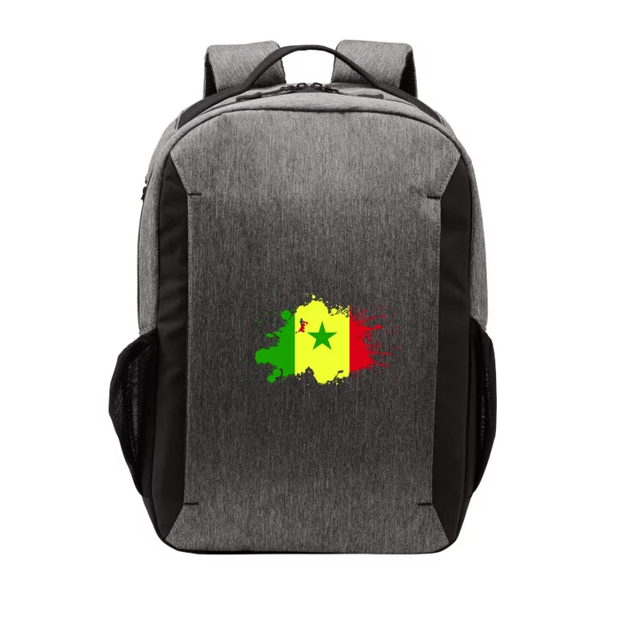 Senegal Flag Grunge Vector Backpack