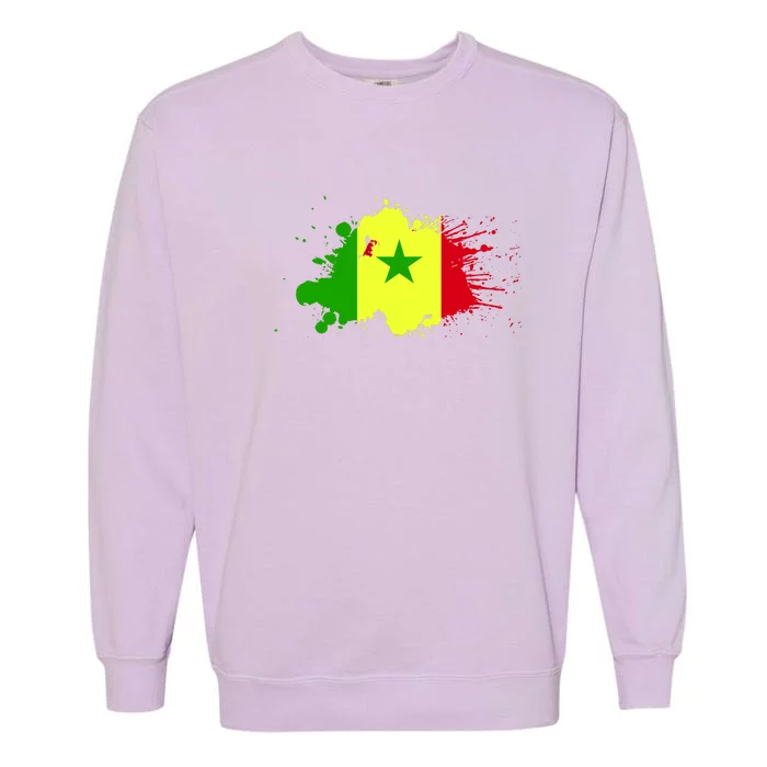 Senegal Flag Grunge Garment-Dyed Sweatshirt