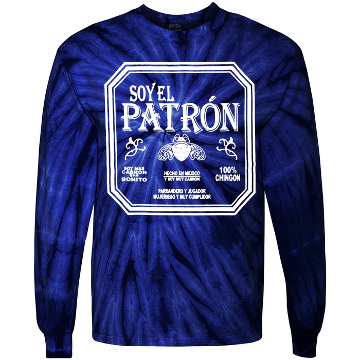 SOY EL PATRON LATINO FUNNY Tie-Dye Long Sleeve Shirt