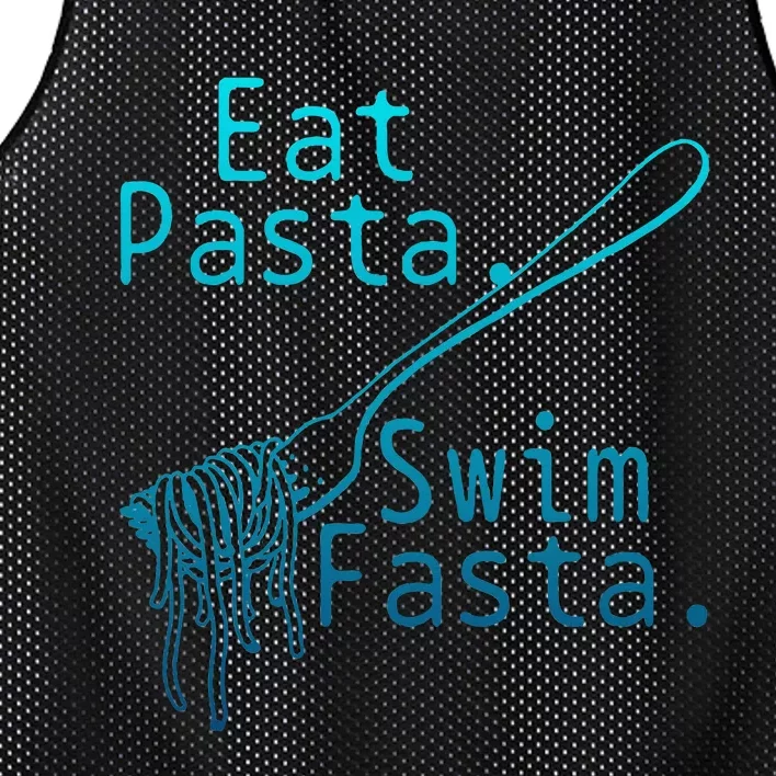 Swimming Eat Pasta Swim Fasta Funny Swimmer Mesh Reversible Basketball Jersey Tank