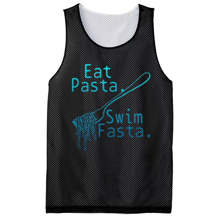 Swimming Eat Pasta Swim Fasta Funny Swimmer Mesh Reversible Basketball Jersey Tank