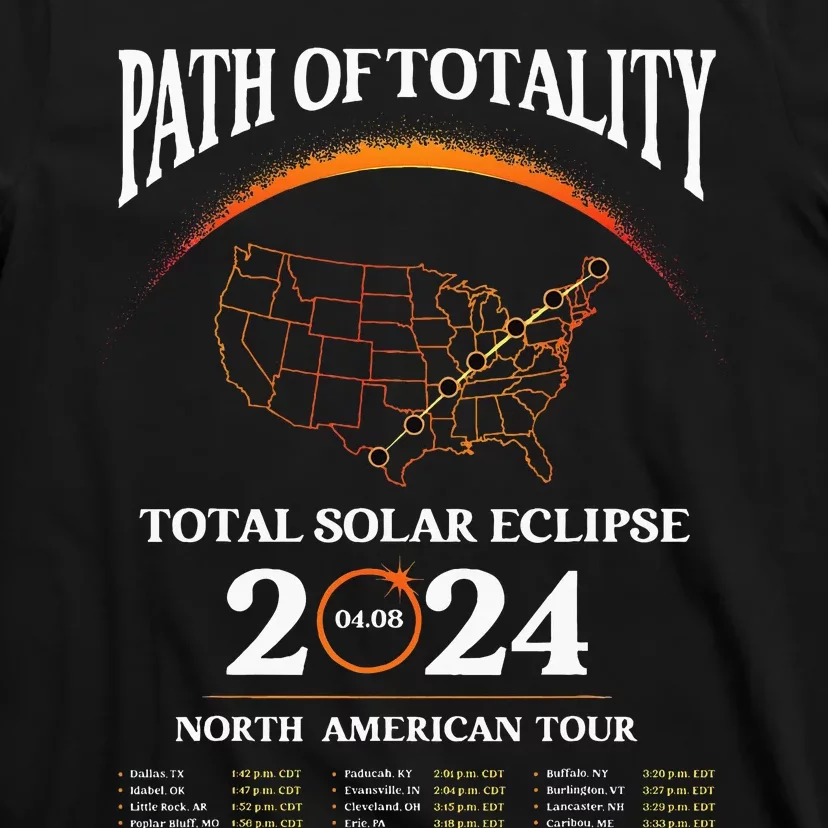 Solar Eclipse Path Of Totality Solar Eclipse April 8 2024 T-Shirt