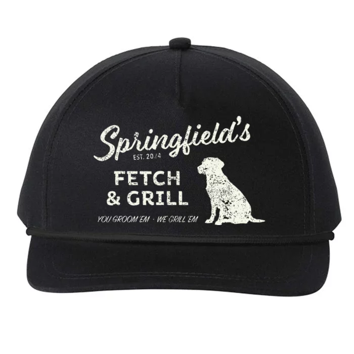 Springfield Eating Pets Fetch & Grill Snapback Five-Panel Rope Hat