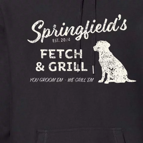 Springfield Eating Pets Fetch & Grill Premium Hoodie