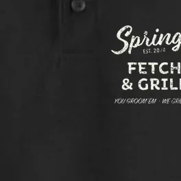 Springfield Eating Pets Fetch & Grill Dry Zone Grid Performance Polo