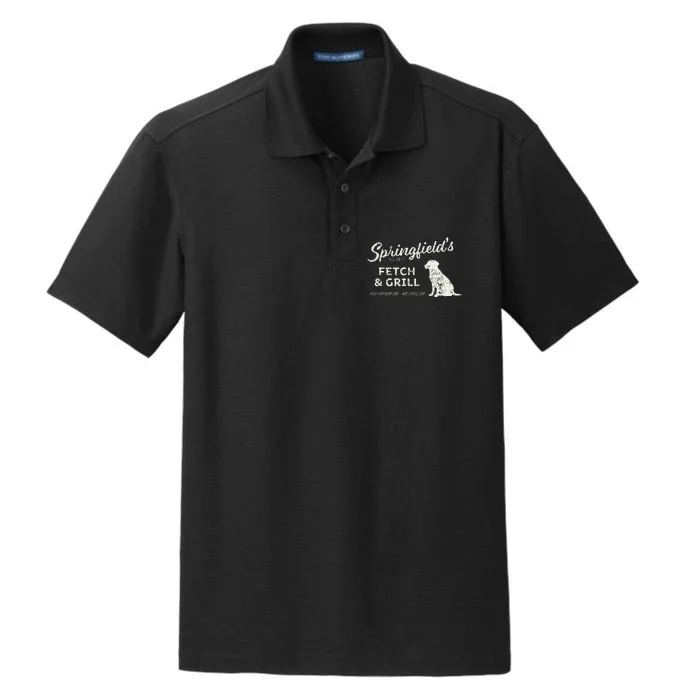 Springfield Eating Pets Fetch & Grill Dry Zone Grid Performance Polo