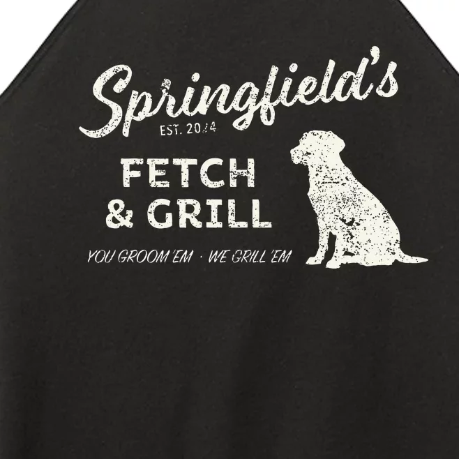 Springfield Eating Pets Fetch & Grill Women’s Perfect Tri Rocker Tank