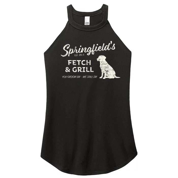 Springfield Eating Pets Fetch & Grill Women’s Perfect Tri Rocker Tank