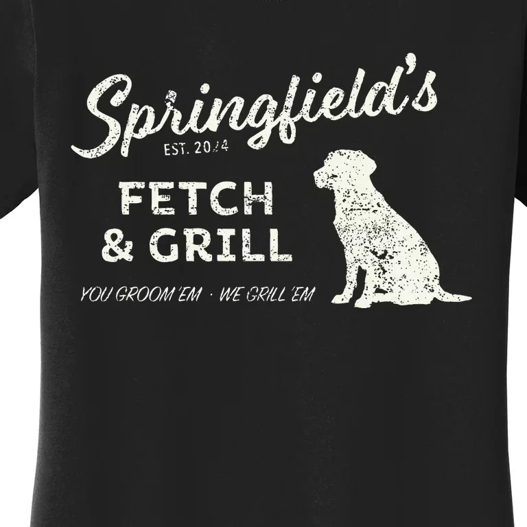 Springfield Eating Pets Fetch & Grill Women's T-Shirt