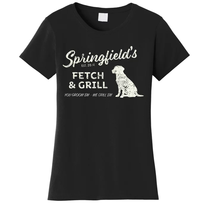 Springfield Eating Pets Fetch & Grill Women's T-Shirt