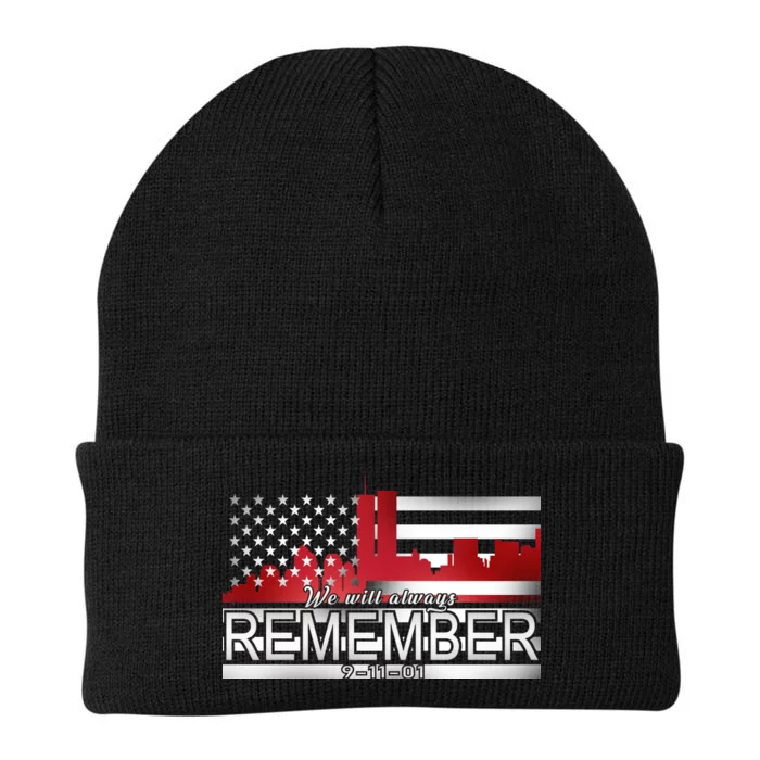 September 11th We Will Always Remember 9-11-01 Knit Cap Winter Beanie