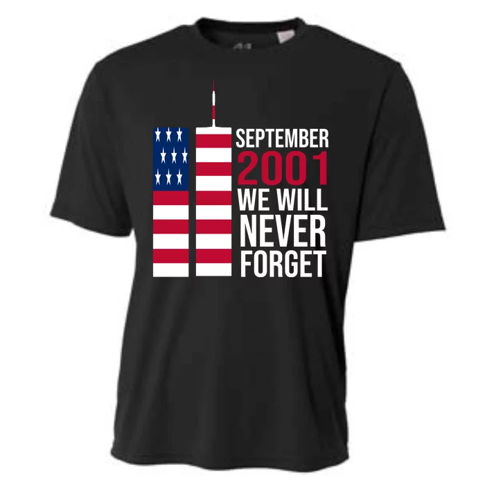 September 2001 We Will Never Forgot 20Th Anniversary 9-11 Cooling Performance Crew T-Shirt