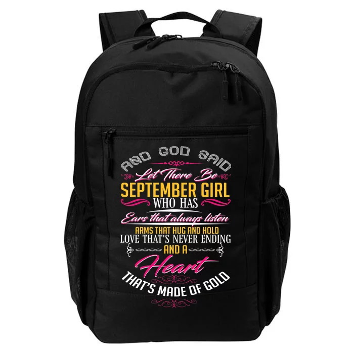 September Girl Always Listens Daily Commute Backpack