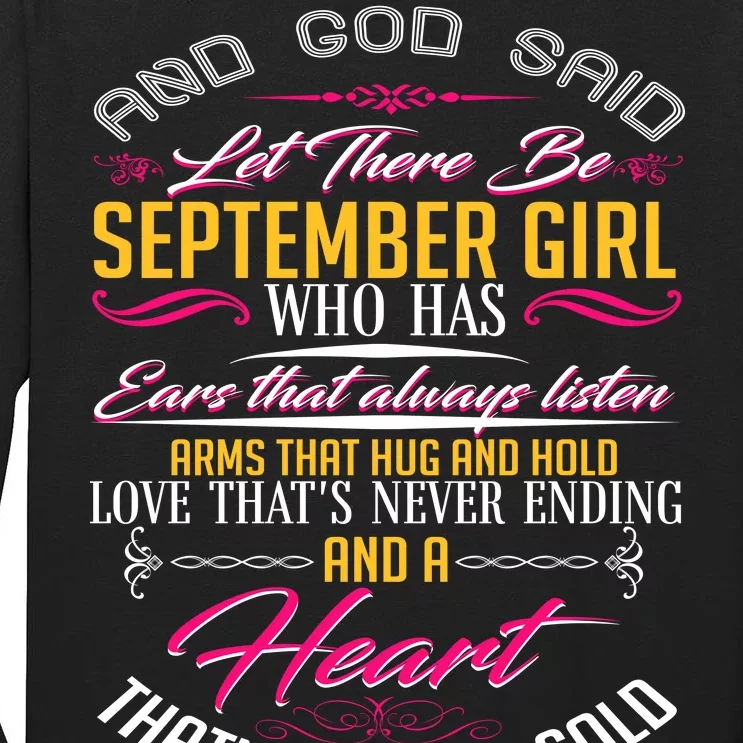 September Girl Always Listens Tall Long Sleeve T-Shirt